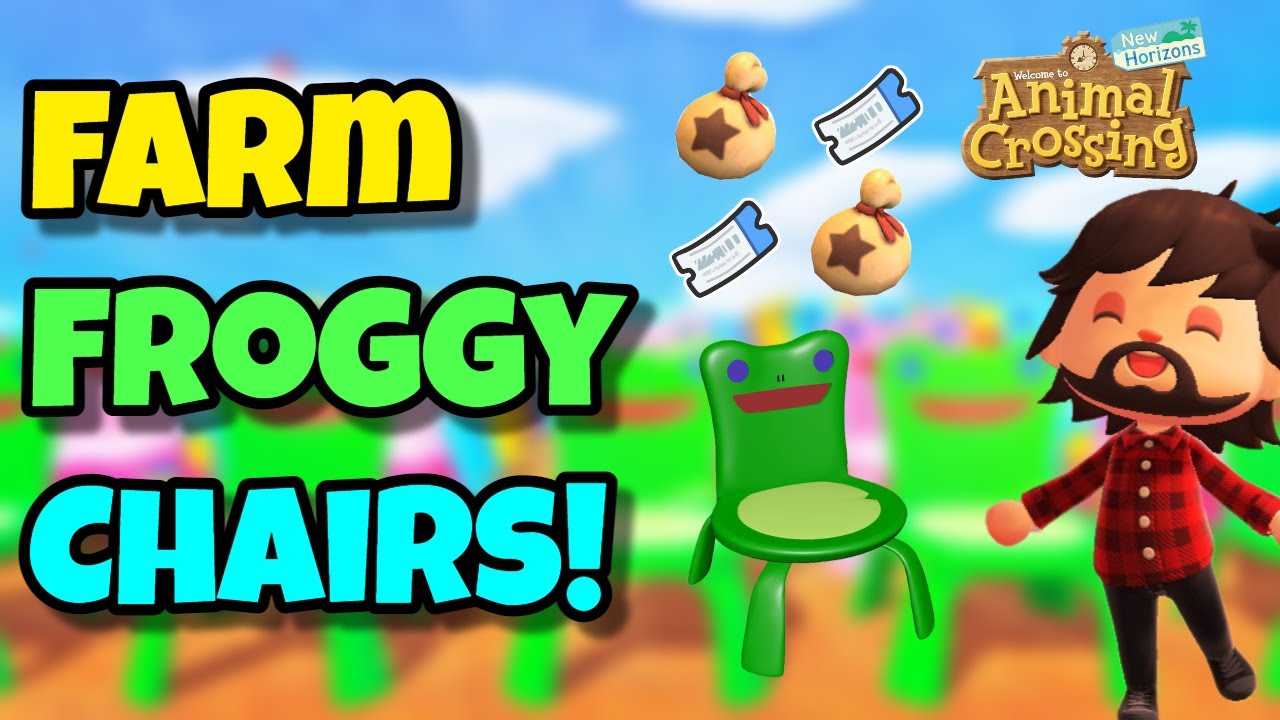 FARM Froggy Chairs *or any item* & Make A LOT of Bells/NMT in New Horizons!