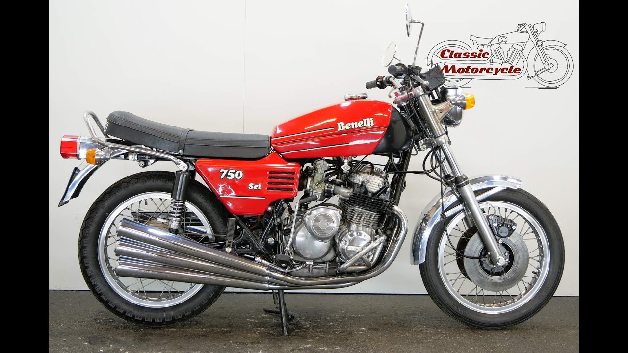 Benelli 750 Sei 1975 747cc 6 cyl ohc - starting up