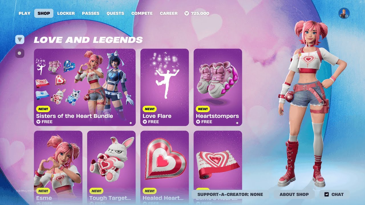 Sisters of the Heart Bundle Fortnite Item Shop Showcase! #fortniteleaks #fortnite
