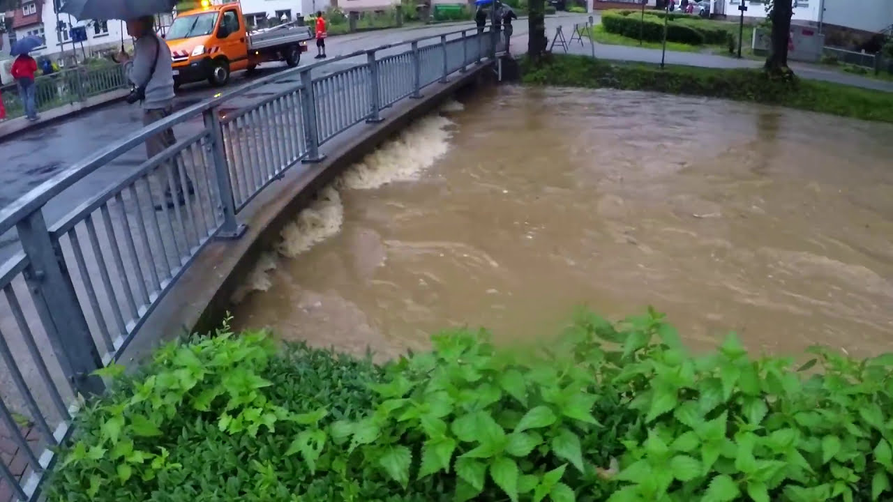 HOCHWASSER KATASTROPHE😱💦BAD SALZDETFURTH ÜBERSCHWEMMUNG 26.07.2017 #hochwasser #katastrophe