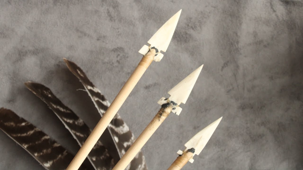 (Primitive) arrow making tutorial - bone arrowhead - in-depth guide with primitive and modern tools