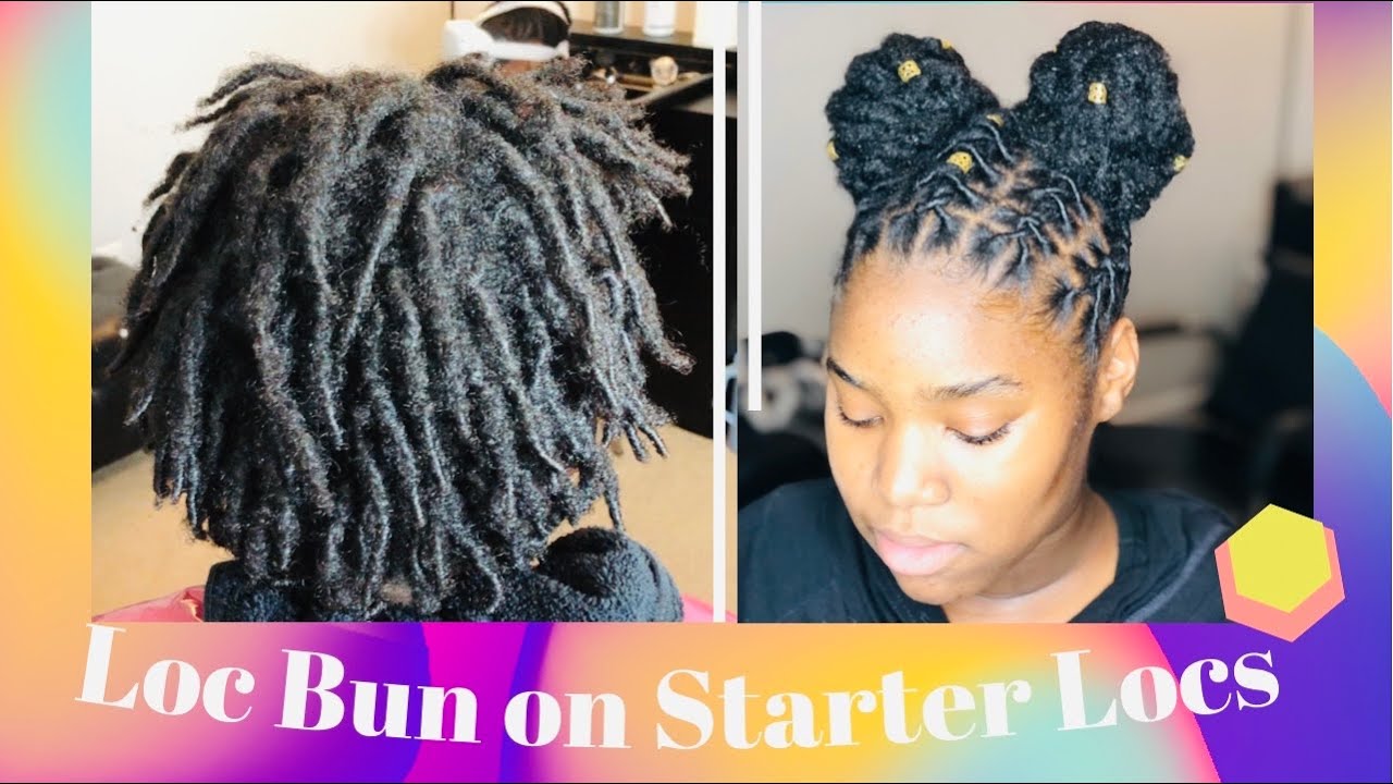 LOC BUNS ON STARTER LOCS | SHORT LOC STYLE TUTORIAL