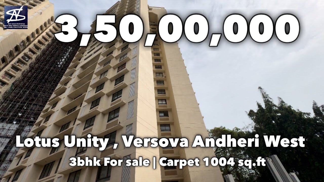 3bhk Flat For Sale in Lotus unity Versova Andheri West