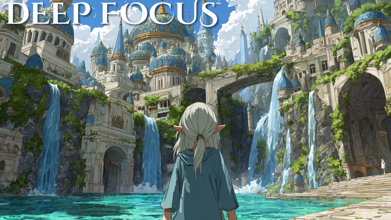 Chrono Trigger - Corridors of Time | Deep Focus & Study BGM (1 Hour Celtic Orchestral, River Sounds)
