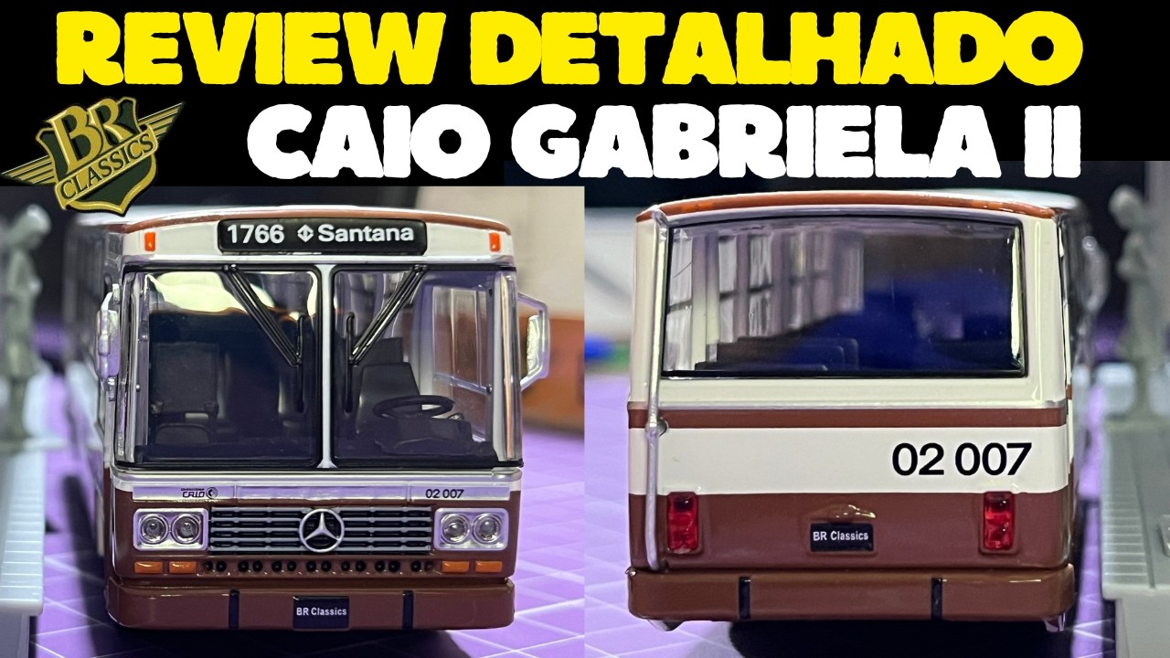 Review Completo | Miniatura de Ônibus BR Classics – Caio Gabriela 2 em Detalhes
