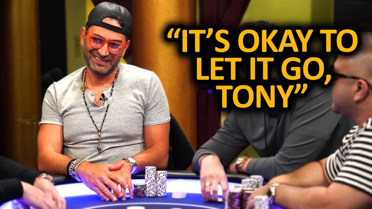 Antonio Esfandiari SMASHES the flop @HustlerCasinoLive