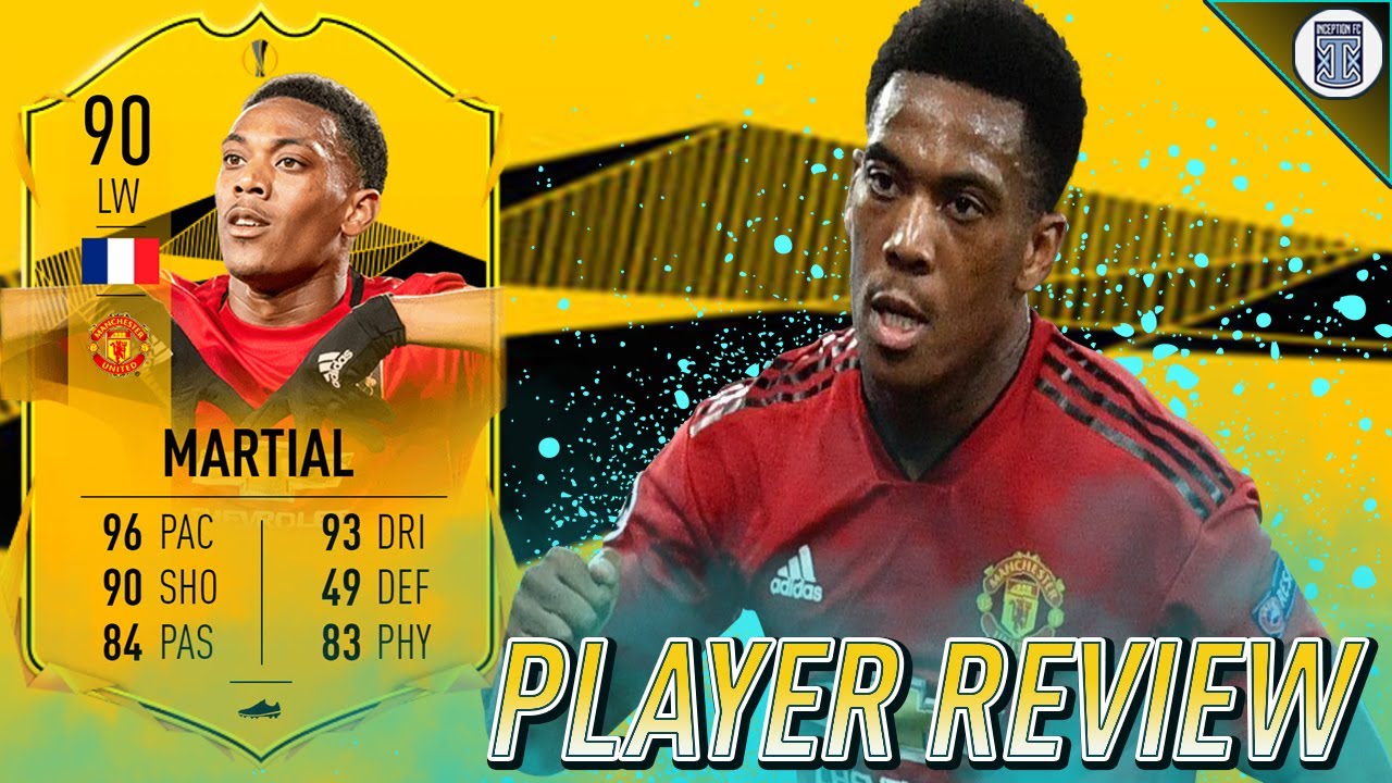 UPGRADED 90 RTTF MARTIAL PLAYER REVIEW! - FIFA 20 ULTIMATE TEAM