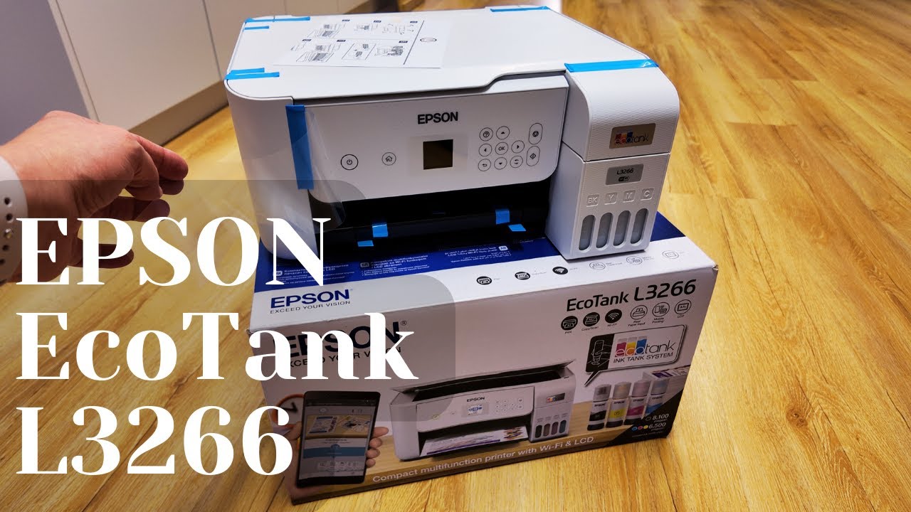 Drukarka EPSON EcoTank L3266 - UNBOXING / KONFIGURACJA / TEST