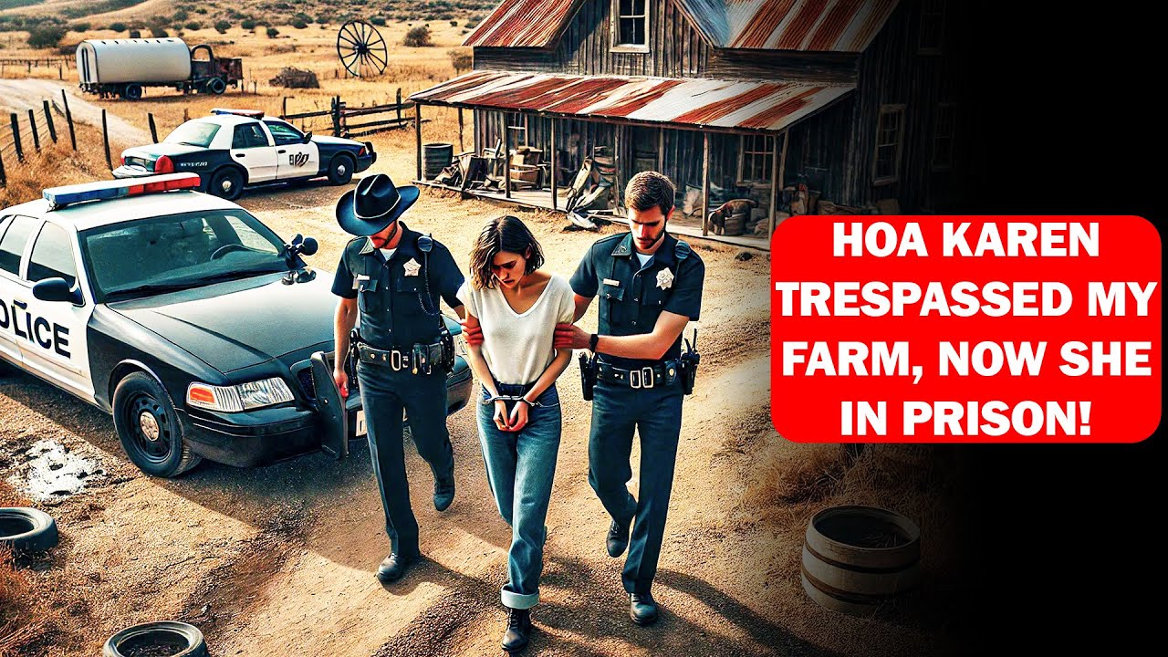 Карен из HOA проникла на территорию моей фермы после судебного запрета — теперь она за решеткой н...