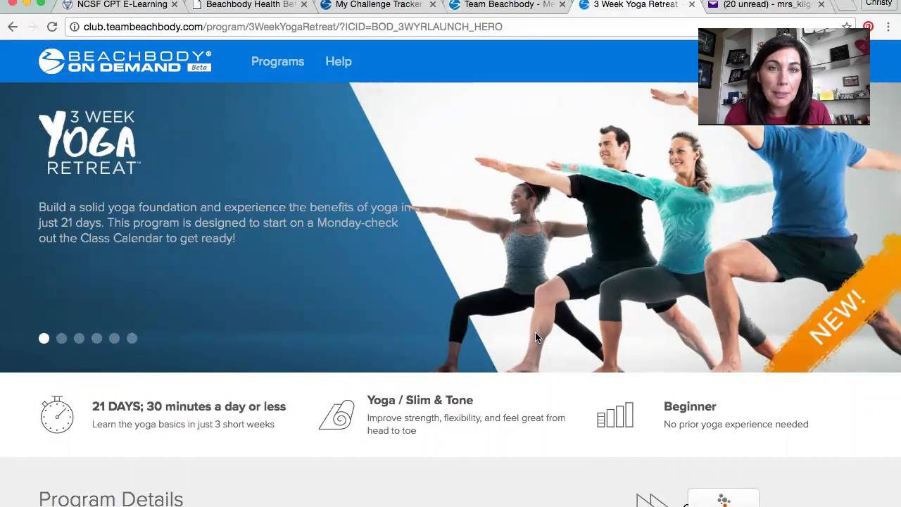 YOGA RETREAT on BEACHBODY on DEMAND : for free