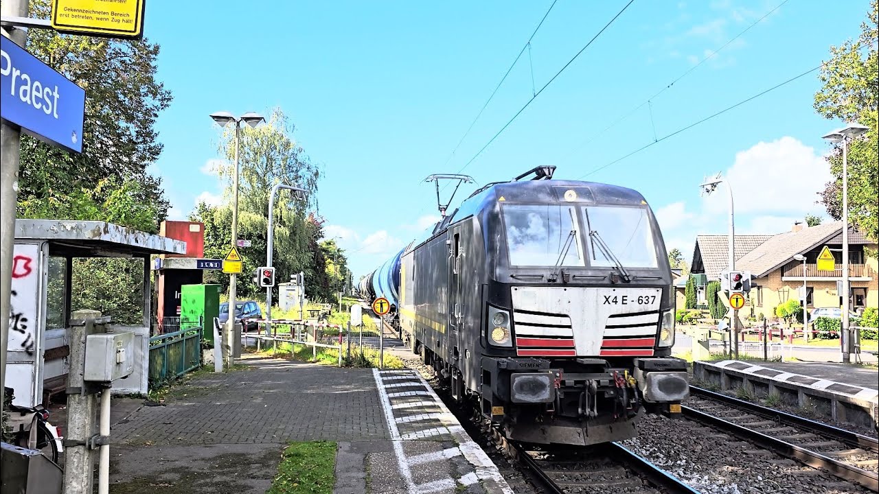 Siemens Vectron X4E-637 - Beacon in Praest (D) op 28.09.2024