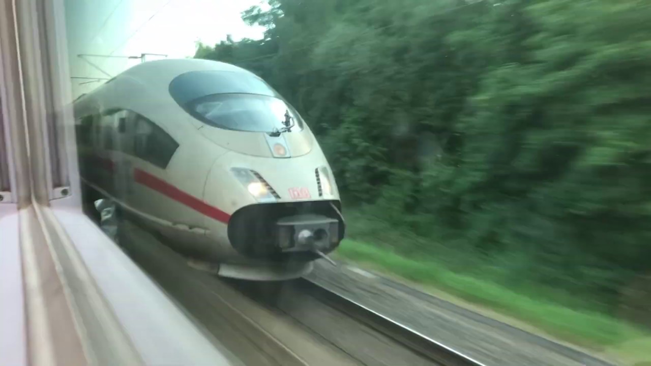 ICE1 (ca. 265 km/h) vs. ICE3 (250 km/h)