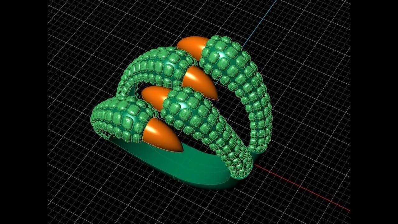 Eagle claw ring kartal pençesi yüzük 3d model
