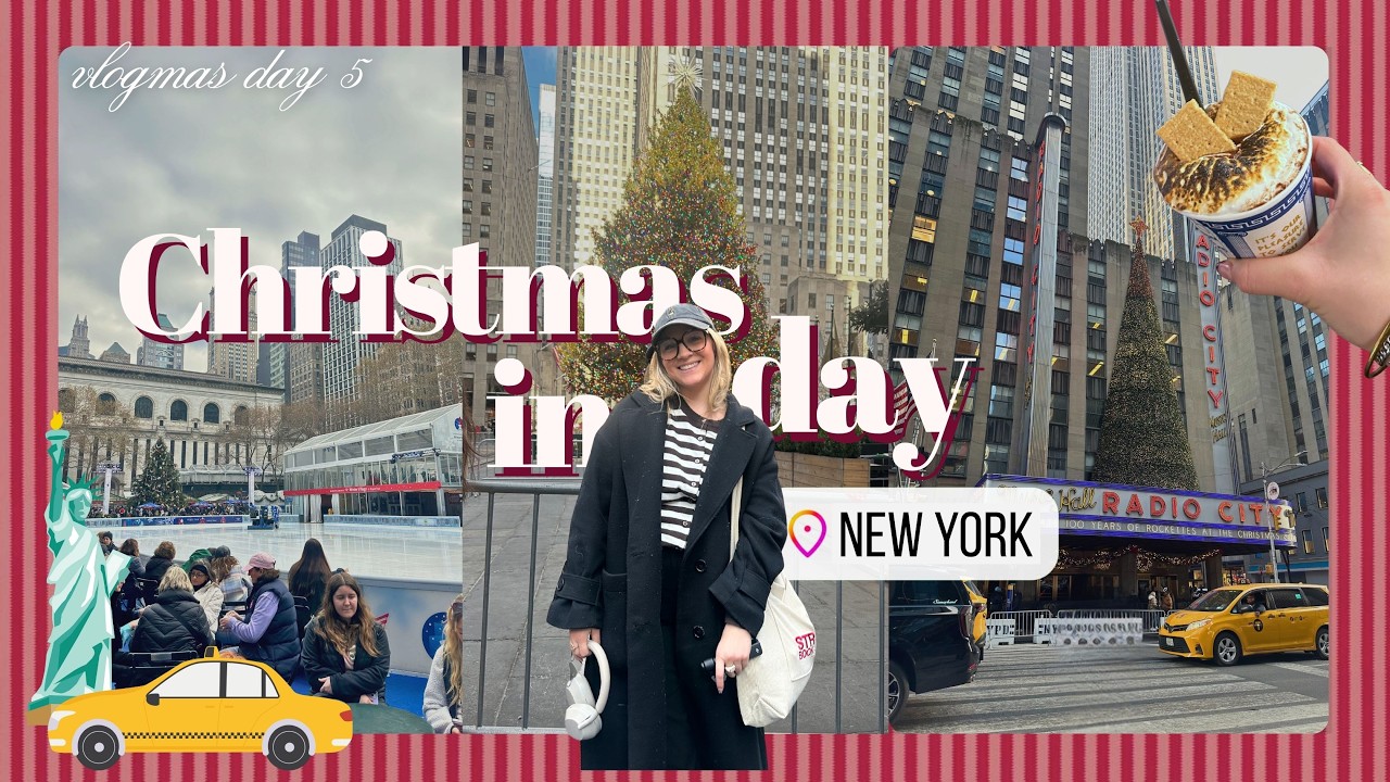 La journée de Noël PARFAITE à NYC 🎄⛸️ | adresses coup de cœur & marchés | VLOGMAS 5