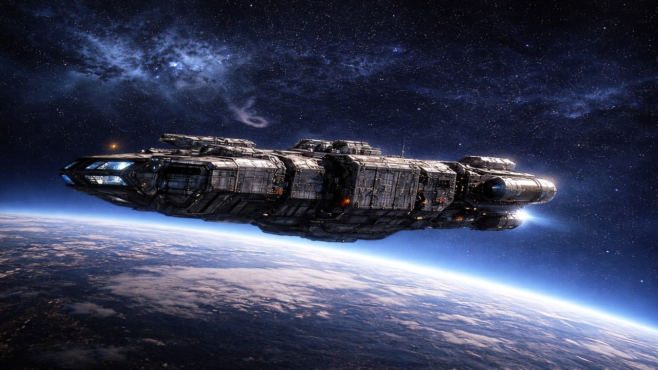 Sci-Fi Starship Launch from Earth | Near-Future Spacecraft Cinematic