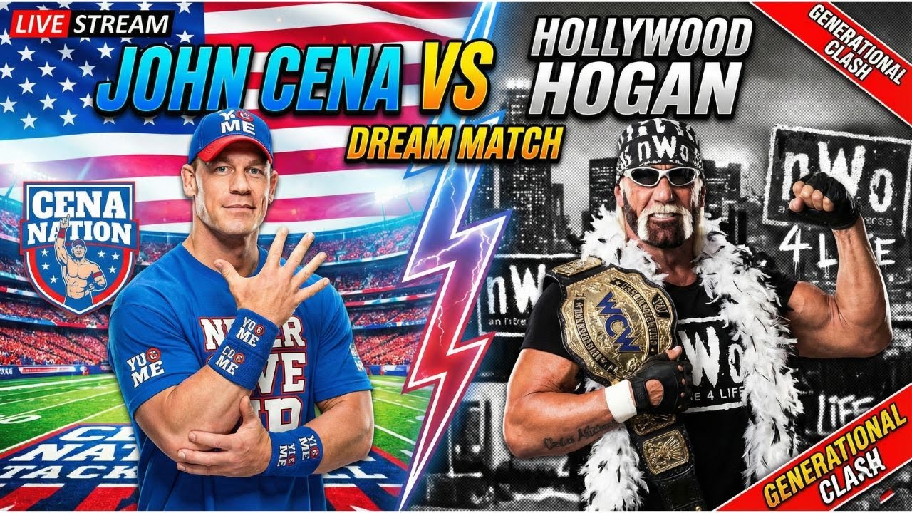 John Cena vs. Hollywood Hogan 🧢🕶️Ultimate Dream Match| WWE 2K25 #verticallive #wwe2k25 #shorts
