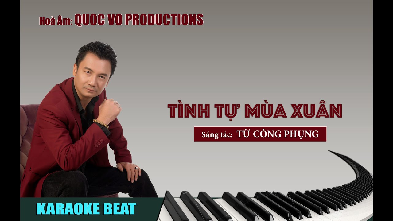 TÌNH TỰ MÙA XUÂN [KARAOKE BEAT NAM] | QUOC VO HOÀ ÂM