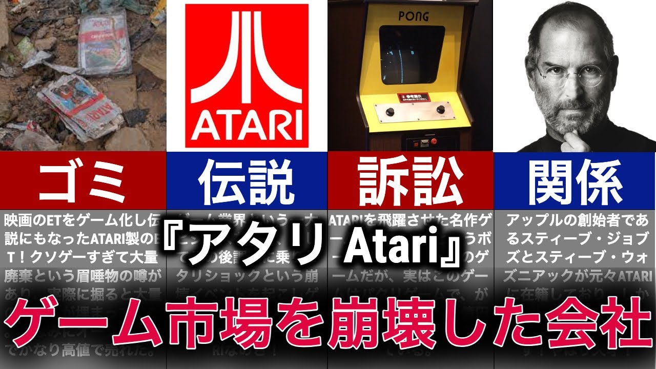 【ゆっくり解説】ゲーム業界を作り破壊した伝説のゲーム会社【Atari アタリ】