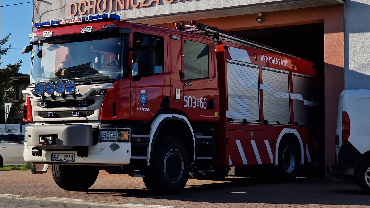 [ALARMOWO] Zastęp OSP Chłapowo 509g66