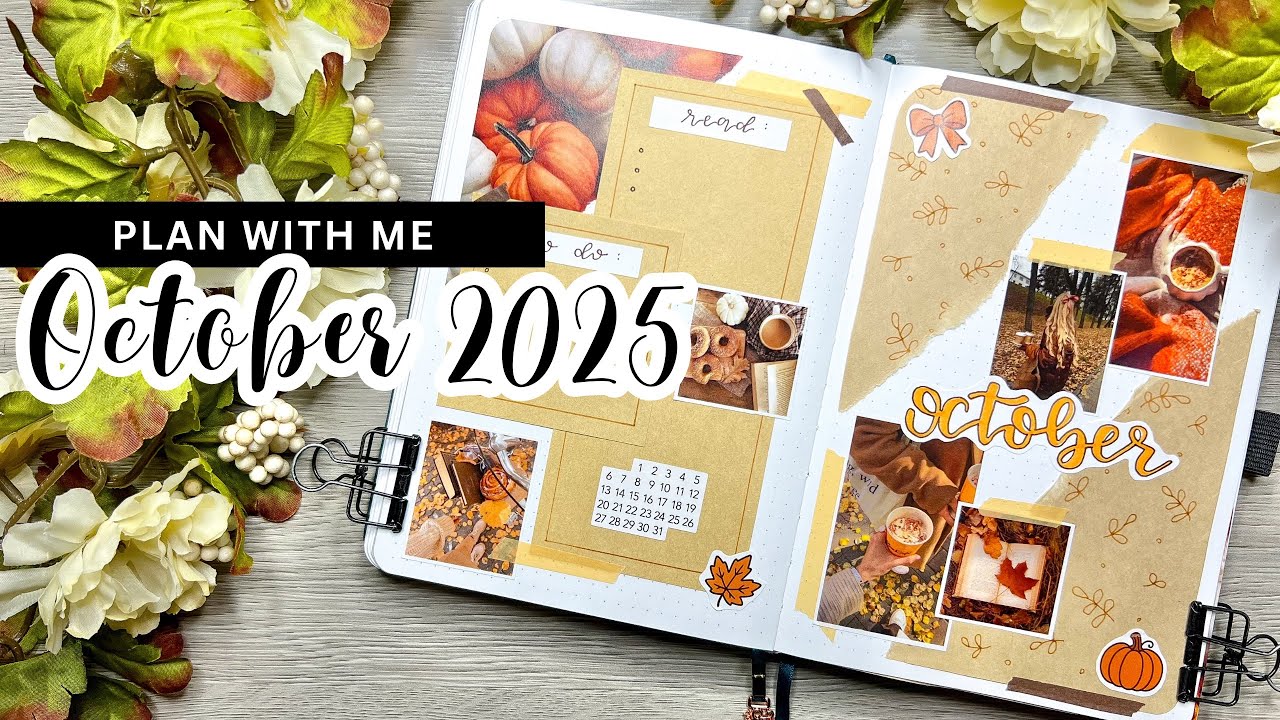 ПЛАНИРУЙТЕ СО МНОЙ || Настройка Bullet Journal на октябрь 2025 г.