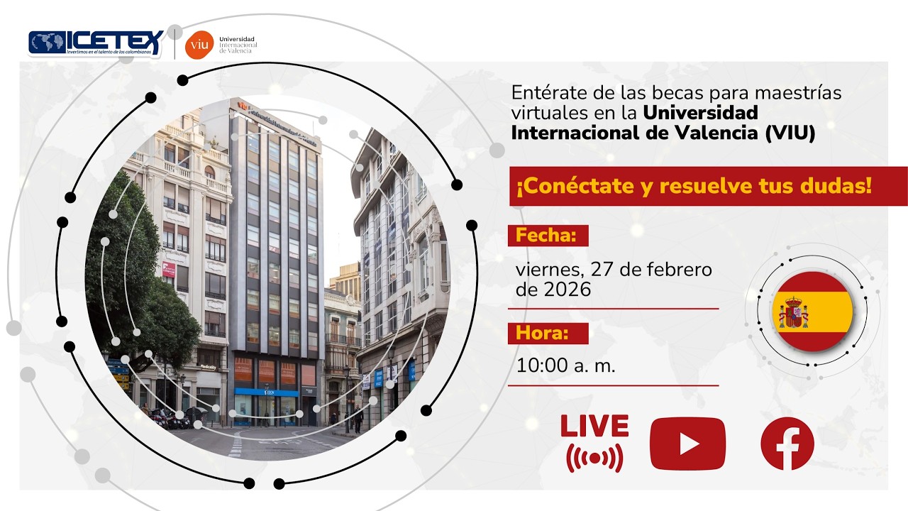 Entérate de las becas para maestrías virtuales en la Universidad Internacional de Valencia (VIU)