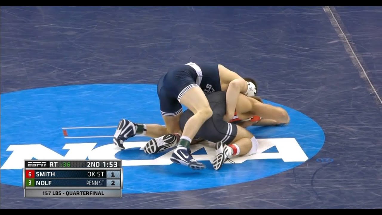 2016 NCAA 157 Quarterfinal Jason Nolf (PSU) v Smith (OK ST)
