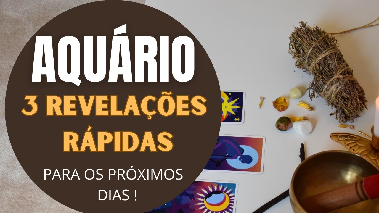 AQUÁRIO♒| 3 REVELAÇÕES (RÁPIDAS) PARA OS PRÓXIMOS DIAS! (HORÓSCOPO DO FDS).