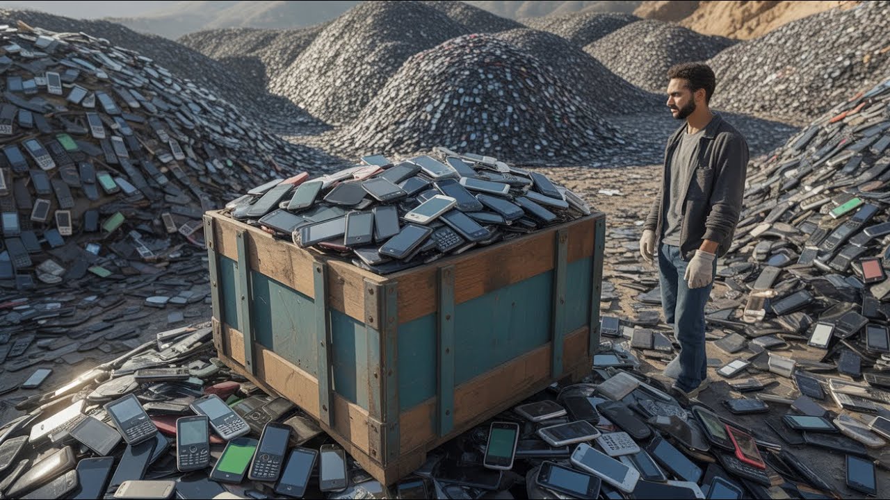 INCREDIBAL Method! Pure 24K Gold Extraction process from Old Cell Phones | Factory Mass production