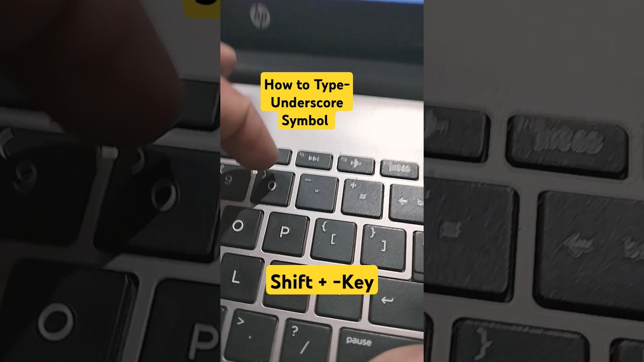 How to Type Underscore Symbol in Windows 11,10#macnitesh#virulshorts#2024shorts#keyboardtricks