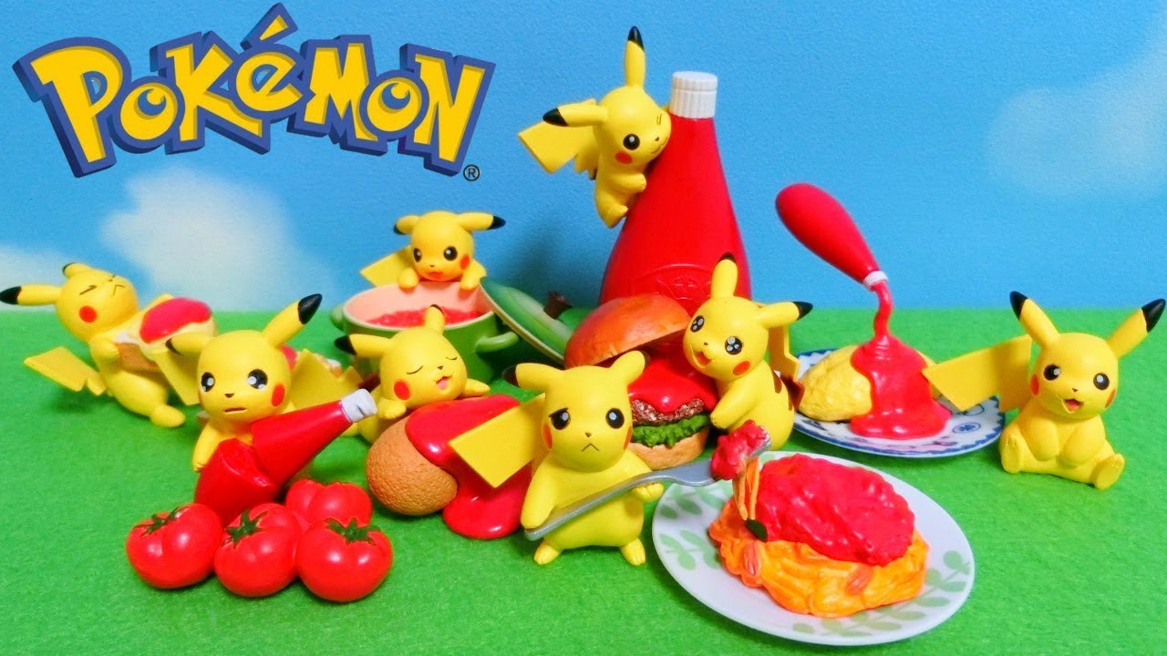 Re-Ment Pikachu Loves Ketchup Full Set Unboxing - Japanese Pokemon Toys