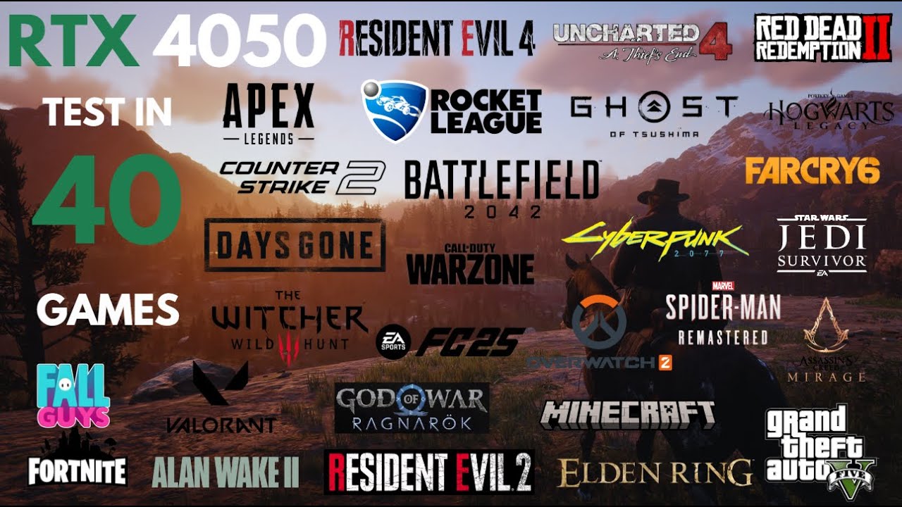 RTX 4050 laptop in 2025? - Test in 40 GAMES || HP VICTUS 15 || RYZEN 5 8645HS - 1080p ULTRA SETTINGS