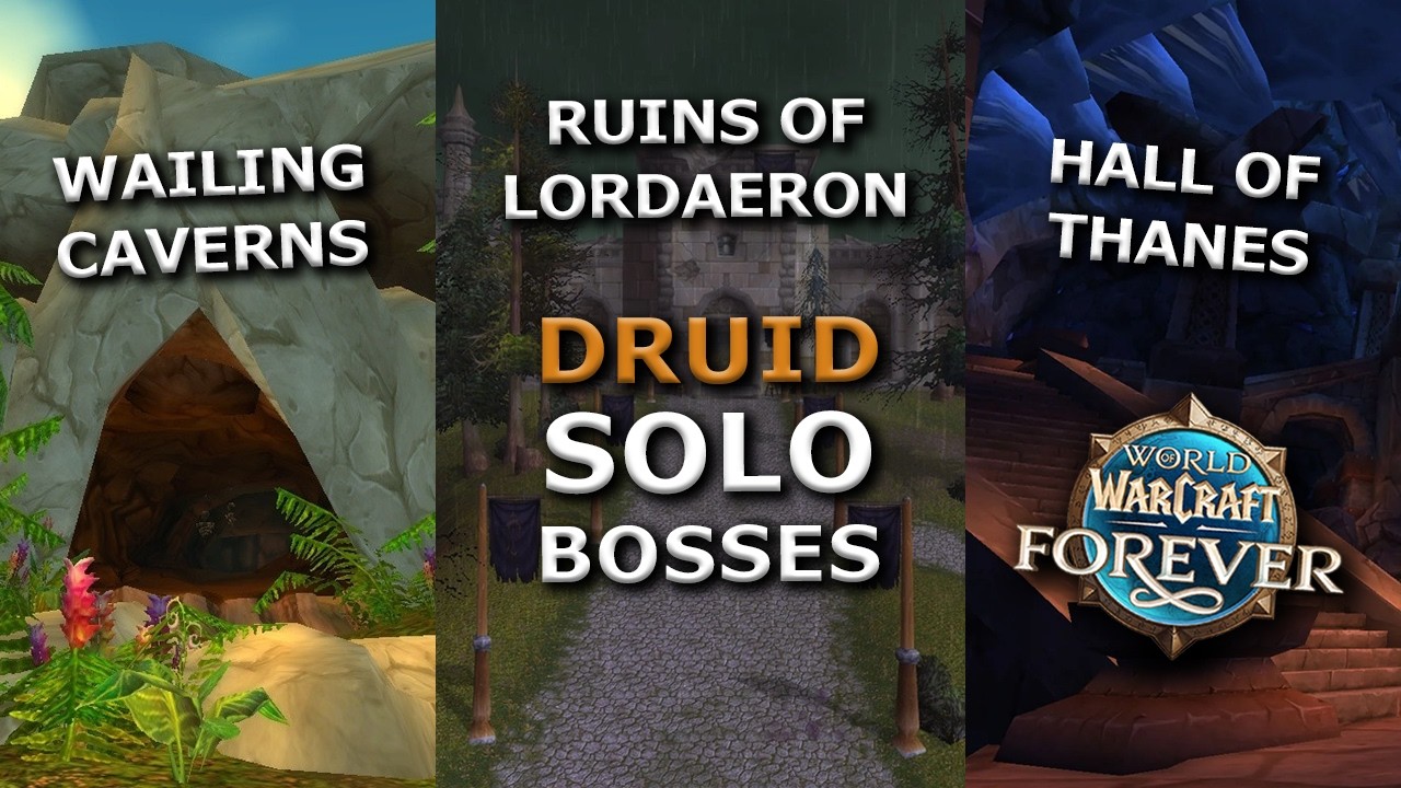 WoW Forever Feral Druid Solo bosses (Classic+)