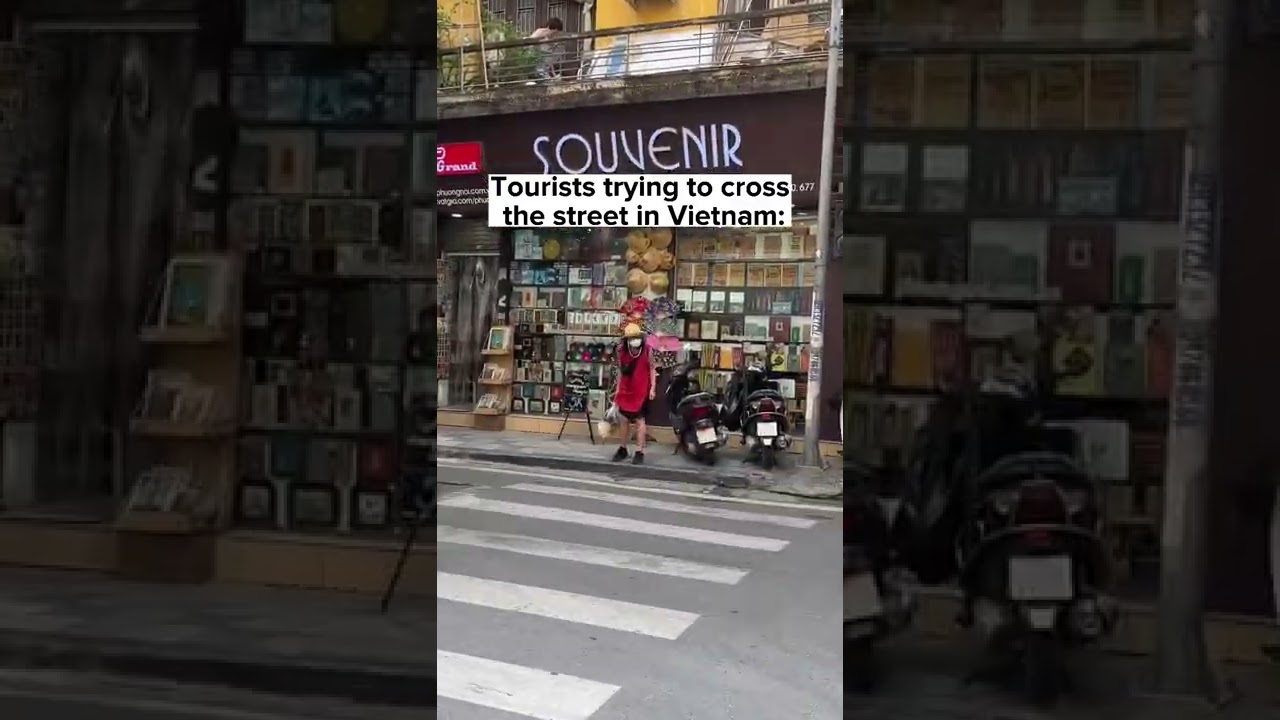 Crossing the street in Vietnam be like