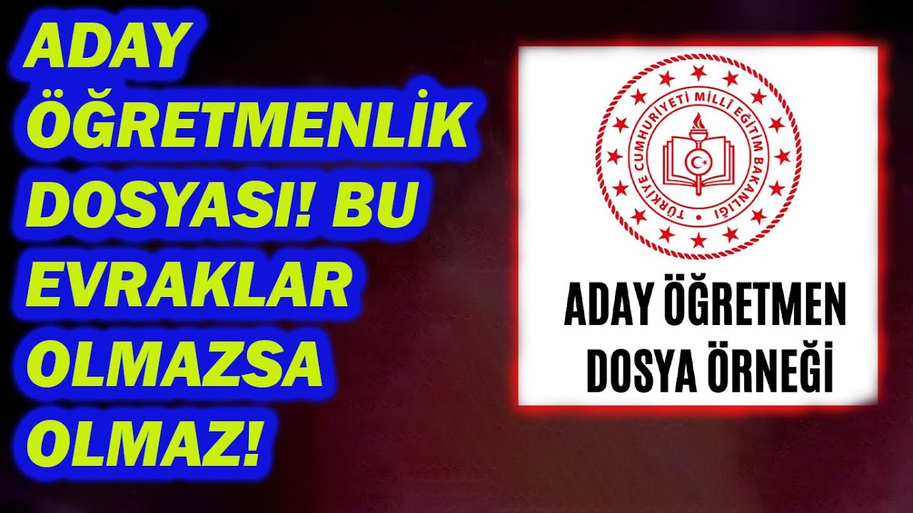 ADAY ÖĞRETMENLİK DOSYASI