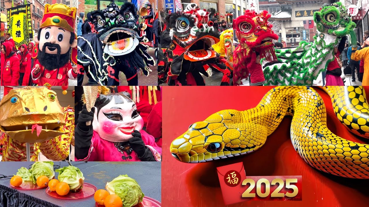 2025 Boston Chinese New Year  - Lion Dance Parade 🐍🧨✨ CNY Stage Chinatown USA Celebration Event