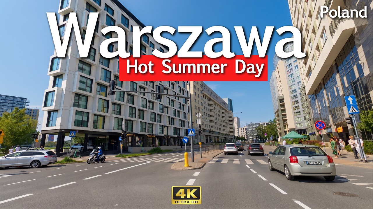 Warsaw in the Summer Heat &mdash; A Drive Through the City