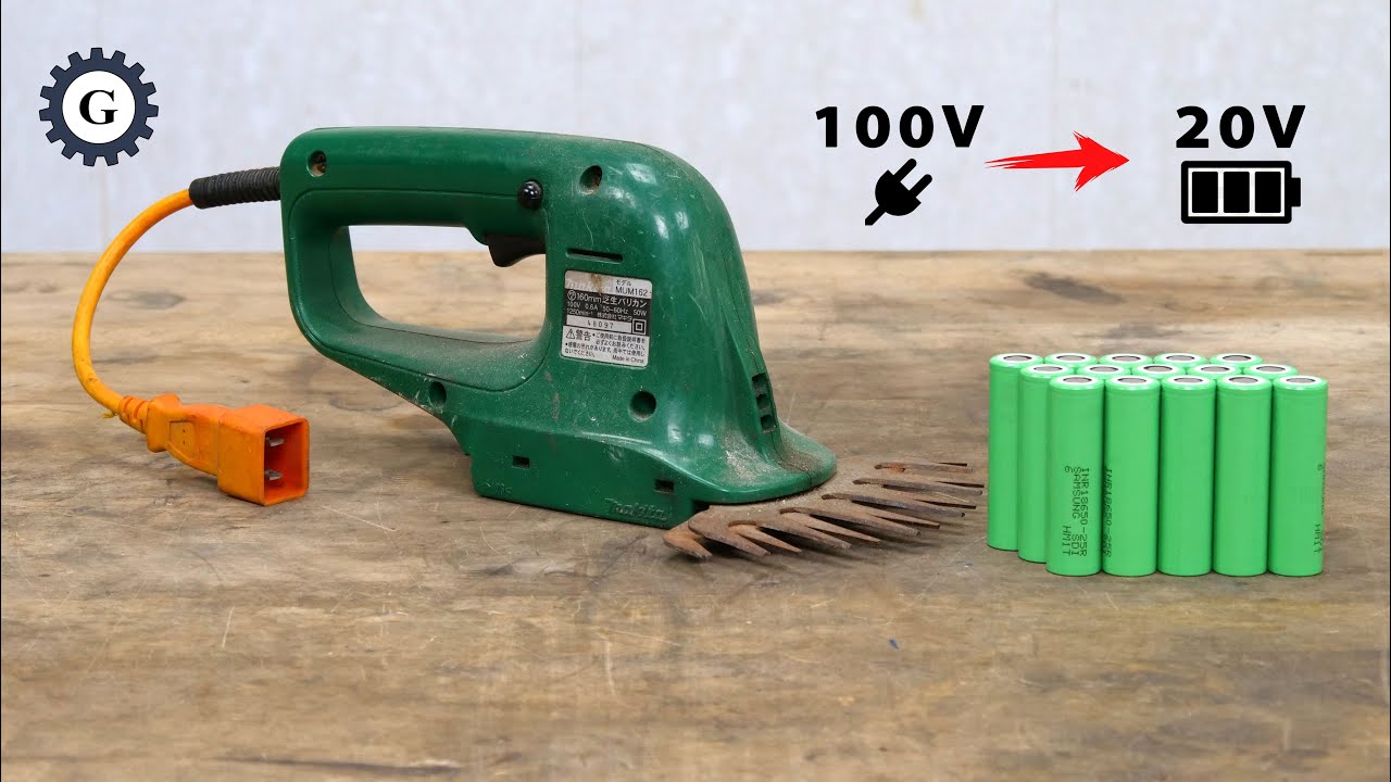 Easy Way to Convert Cord to Cordless Grass Shear 20V | Makita MUM 162