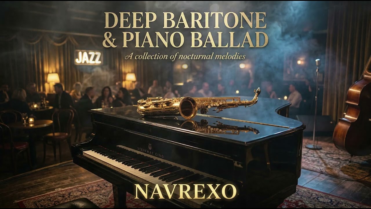 Midnight Jazz Ballad - Deep Baritone Piano & Saxophone | Navrexo