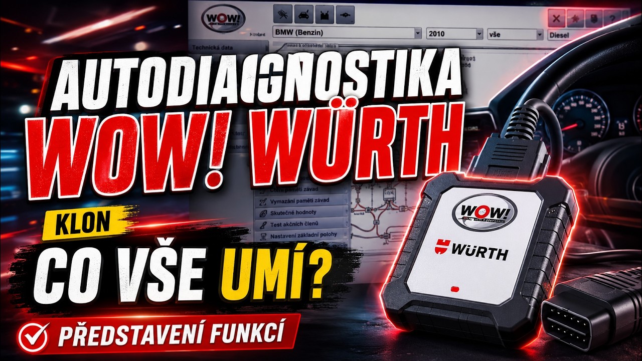 WOW! Würth autodiagnostika (kopie) | Co všechno umí | představení funkcí | zapojení ve vozidle