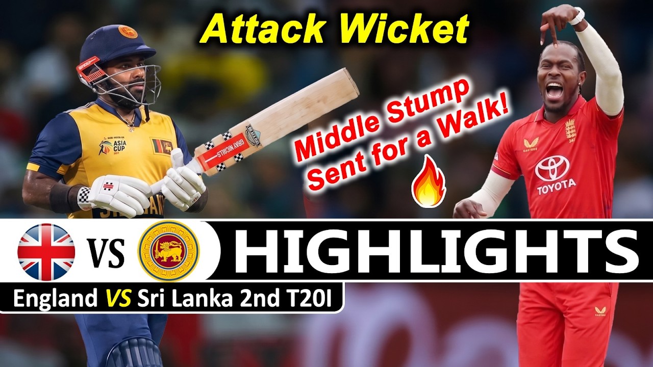 England Vs Sri Lanka 2nd T20 Match Highlights 2026 | Eng Vs SL Highlights