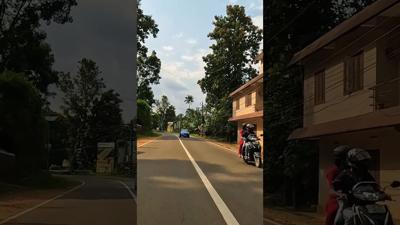 Scenic Drive Through Villages in Kerala, India 💚🌿😍🇮🇳