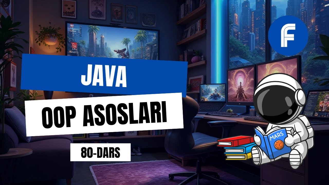 80-DARS | JAVA&rsquo;DA  OOP ISHLATIB ODDIY KUTUBXONA BOSHQARUV TIZIMI YASAYMIZ | JAVA KURSI