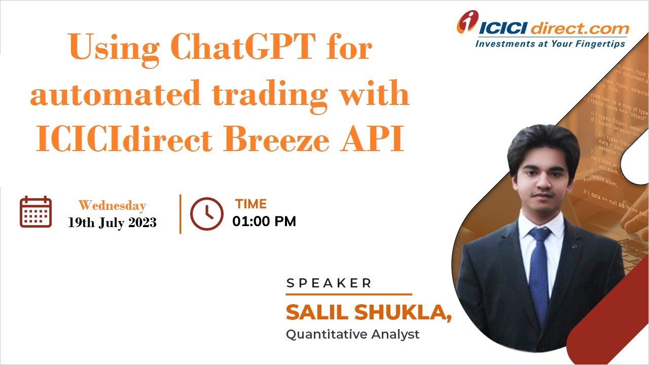 Использование ChatGPT для торговли с API ICICIdirect Breeze