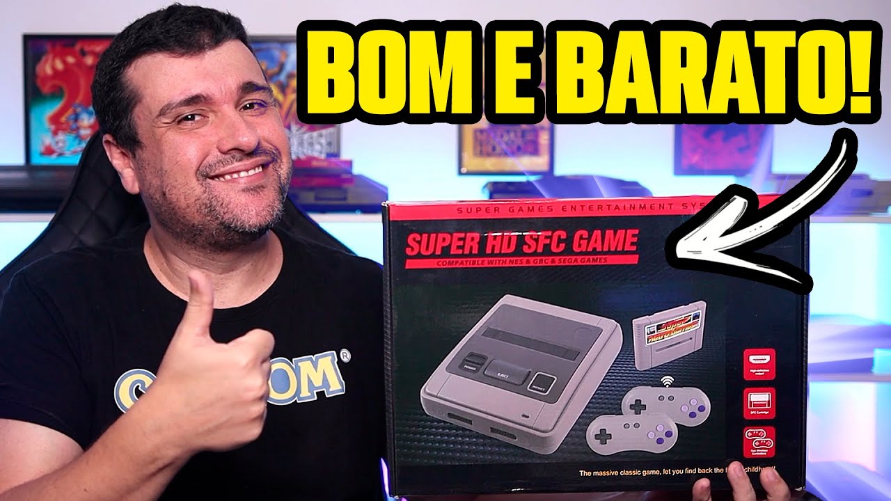 O INCRÍVEL CLONE BARATO do SUPER NINTENDO! TEM HDMI e RODA TUDO SEM BUG: SUPER HD  SFC GAME!