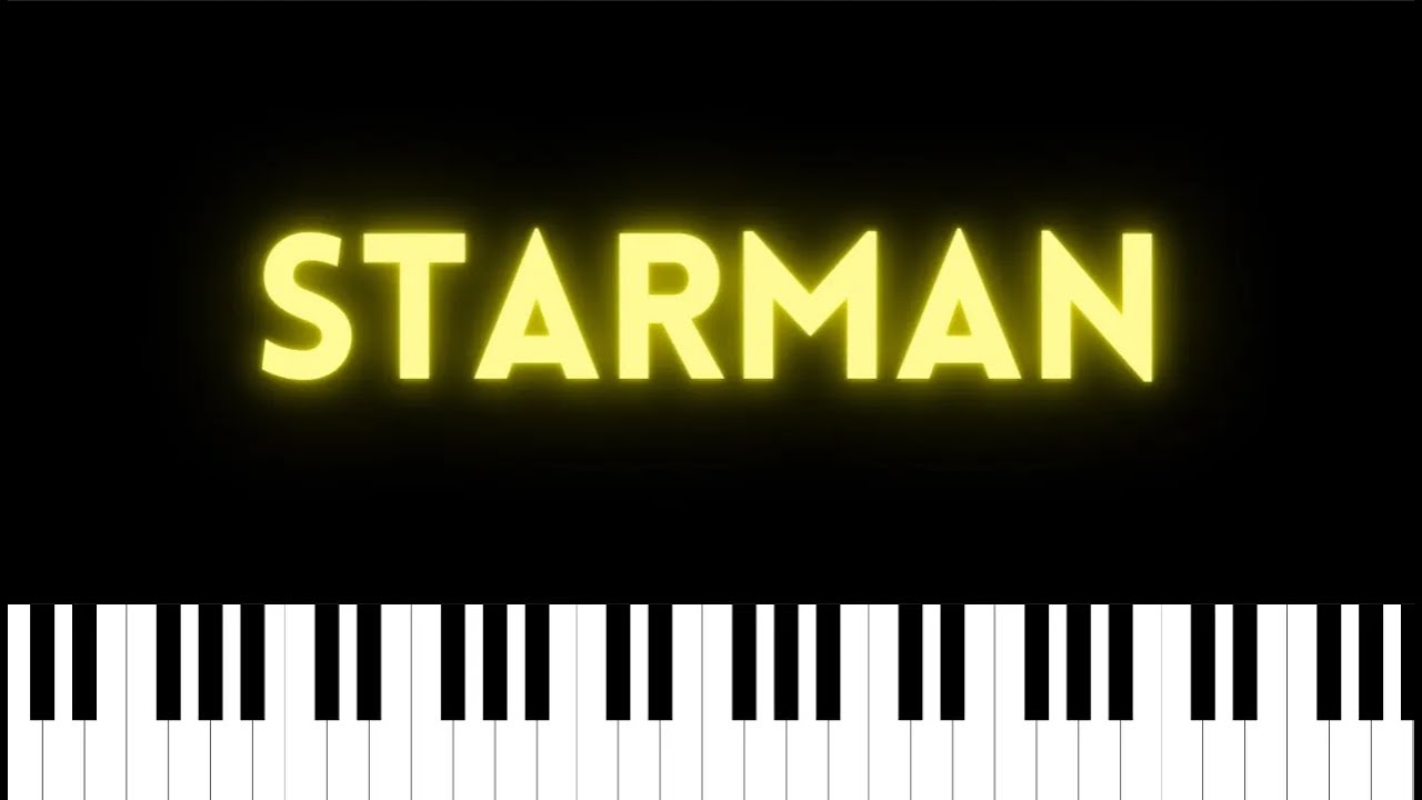 DAVID BOWIE - STARMAN - Piano Tutorial
