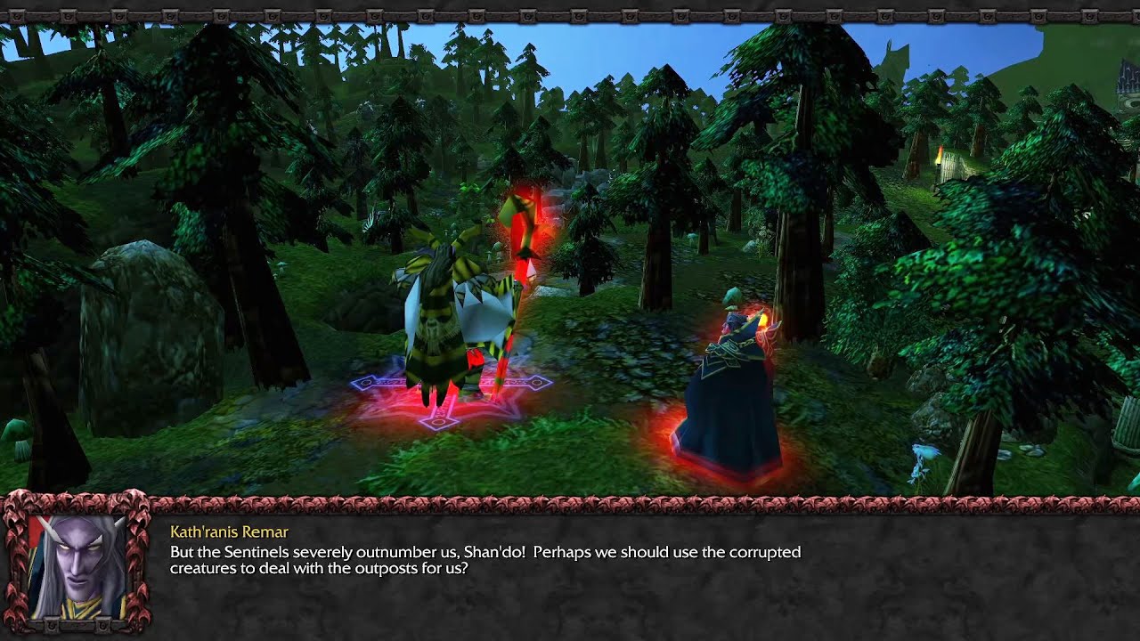 Malfurion unleashes the corrupted animals on the Sentinels