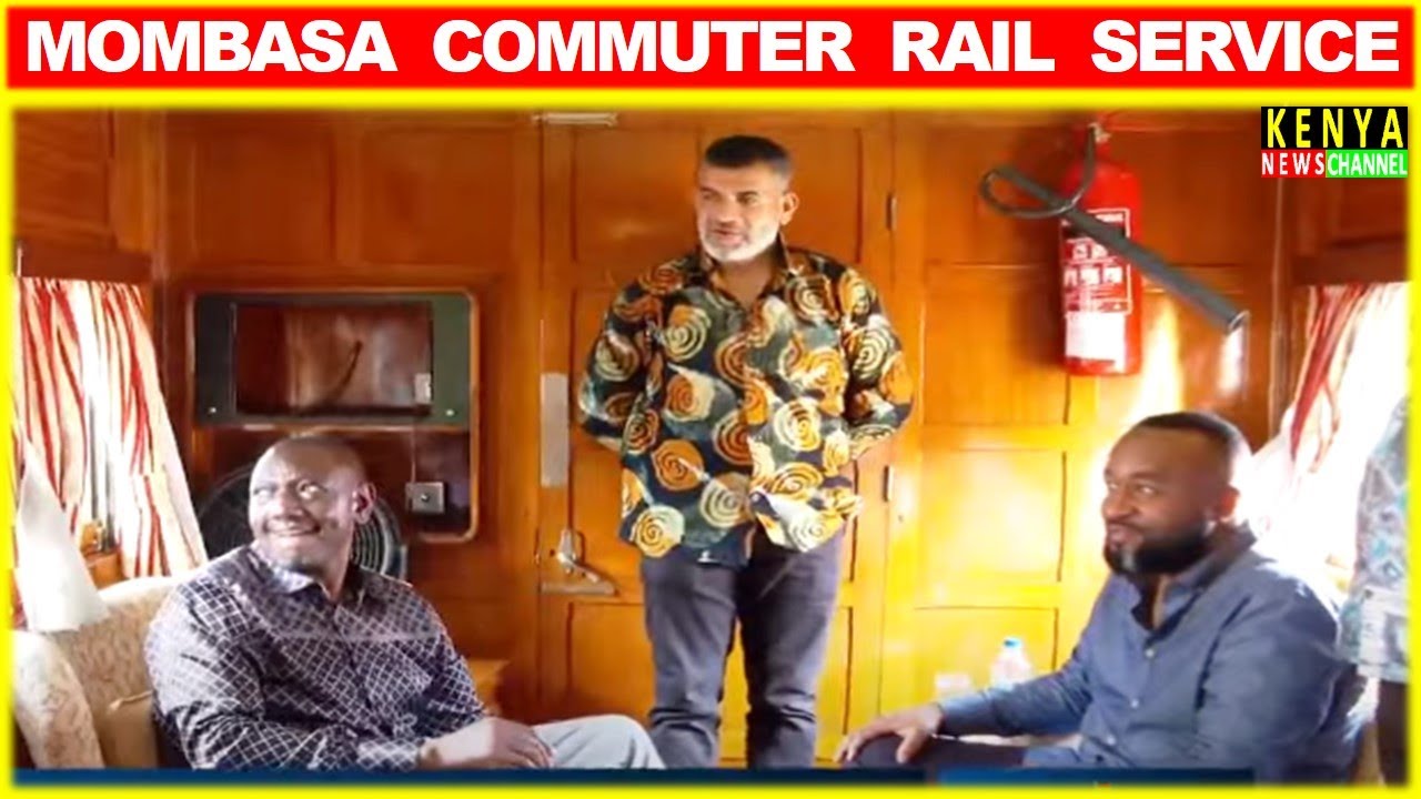 Ruto takes a Train ride after ⁠Commissioning the Mombasa Commuter Rail Service