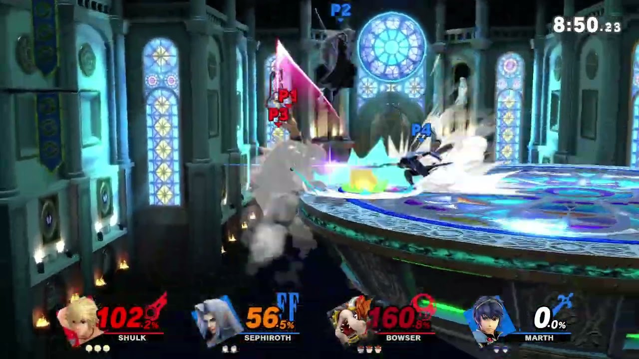 Super Smash Bros Ultimate - Shulk coming in clutch in the 2v1