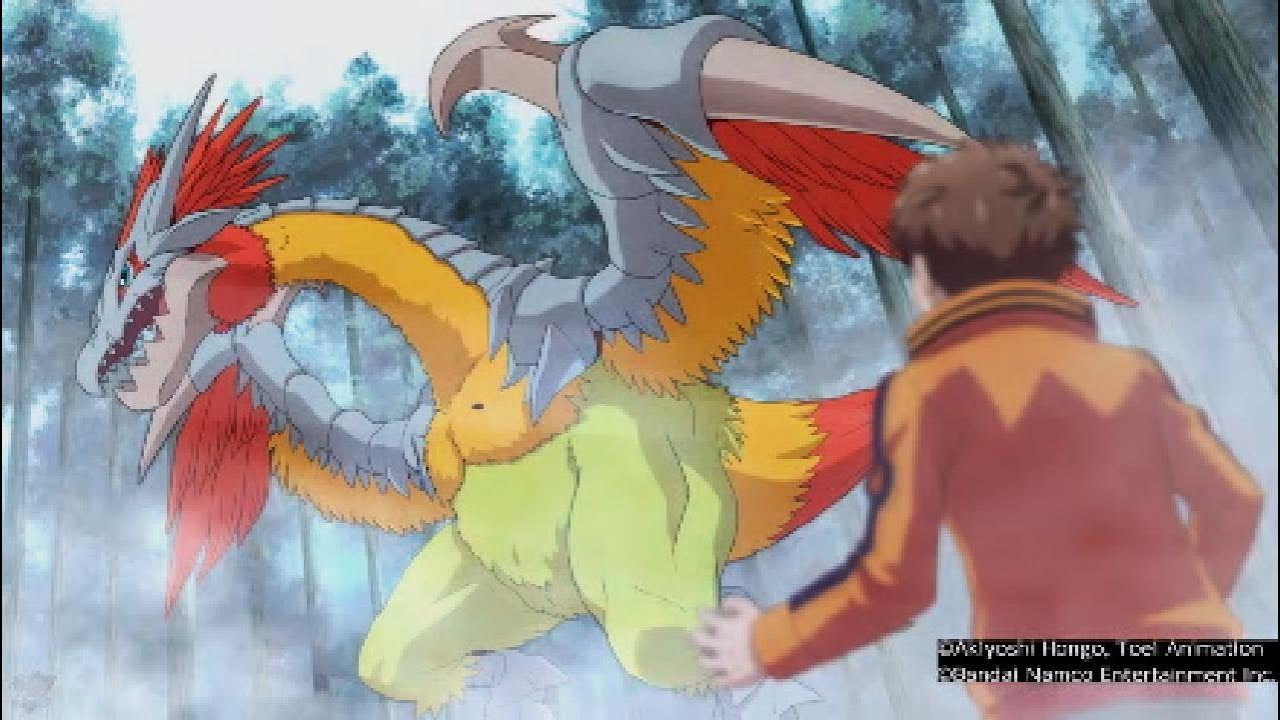 Digimon Survive: Falconmon digivolve to Diatrymon