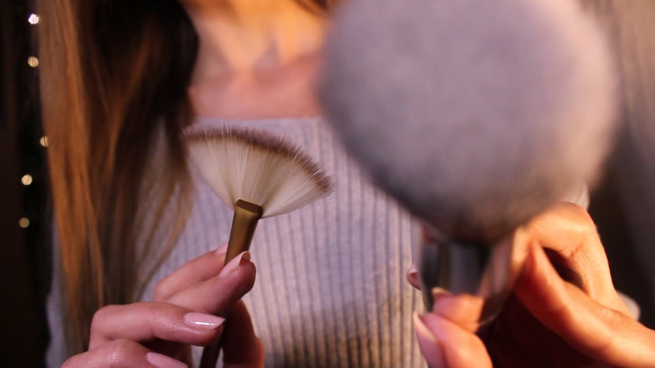 ASMR Brushing You to Sleep 🌙 Camera brushing, no talking, layered sounds